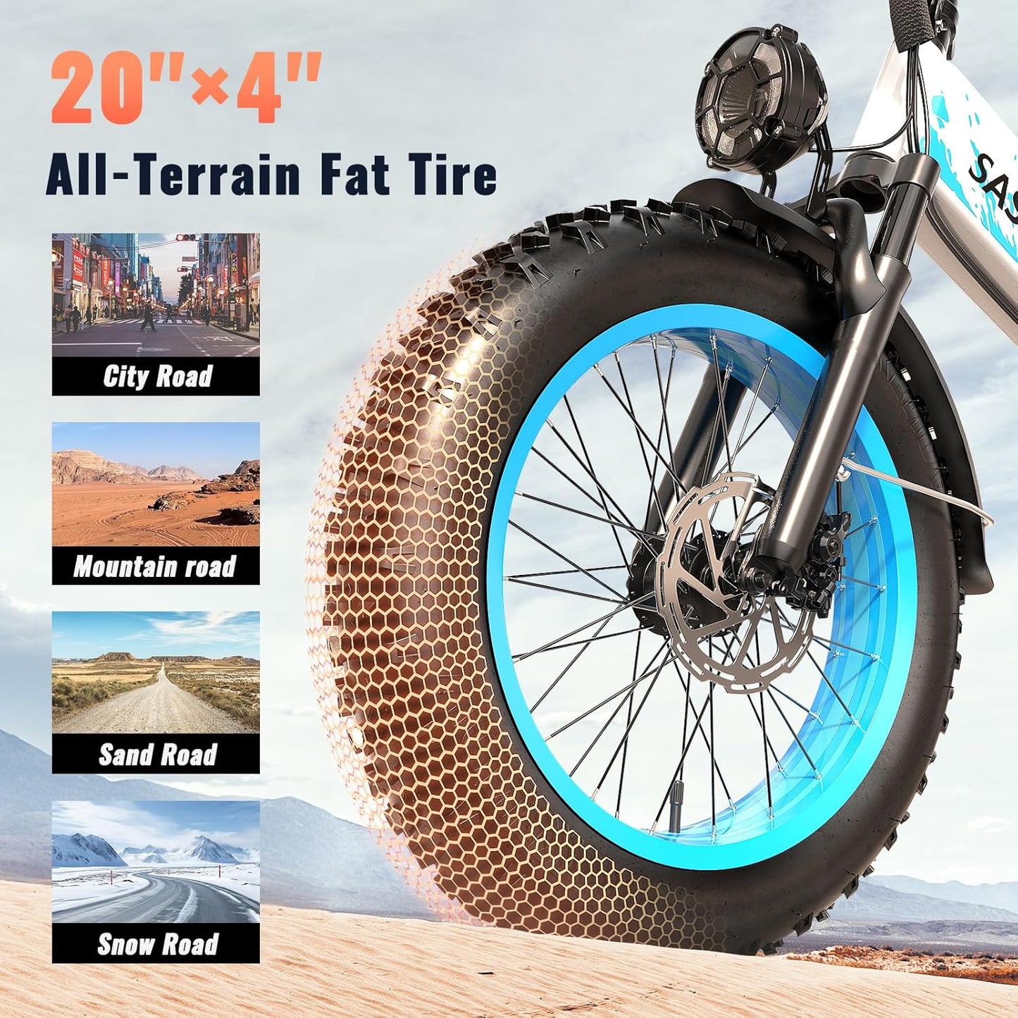 1500W Folding Electric Bike for Adults