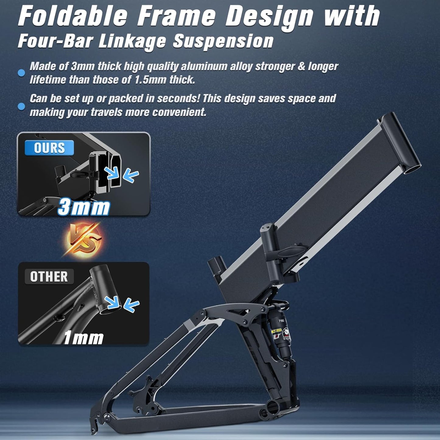 2800W Dual Motor Electric Bike for Adults